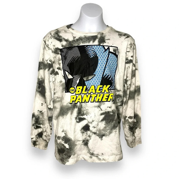 Marvel Other - Marvel Black Panther Tie-Dye Long Sleeve Graphic Tee Size Large